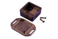 1551mflbk Hammond 1551 Series Black ABS Enclosure, IP54, Flanged, Black Lid, 35 x 35 x 20mm
