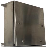758-7018 RS PRO 304 Stainless Steel Wall Box, IP69K, 500 mm x 500 mm x 200mm
