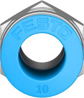 qs-14-10 Festo QS Series Straight Threaded Adaptor, R 1/4 Male to Push In 10 mm, Threaded-to-Tube Connection Style, 153007