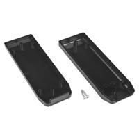 192-0762 RS PRO Black ABS Enclosure, IP54, IK07, Black Lid, 149 x 51 x 24mm