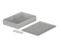 03253000 Bopla Euromas Series Light Grey ABS Enclosure, IP65, Light Grey Lid, 300 x 230 x 85mm
