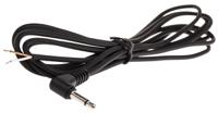 33hr07884x Switchcraft 33HR Male 3.5mm Mono Jack to Unterminated Aux Cable, Black, 2m 33HR07884X