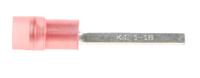 267-4473 RS PRO Insulated Crimp Blade Terminal 18mm Blade Length, 0.5mm² to 1.5mm², 22AWG to 16AWG, Red