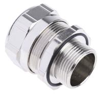 264-7415 ABB Metallic Nickel Plated Brass Cable Gland, M25 Thread, 17mm min., 20mm max., IP68