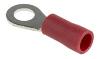 178-7266 RS PRO Insulated Ring Terminal, 4.3mm Stud Size, 0.5mm² to 1.5mm² Wire Size, Red