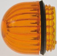 052-3193-003 Panel Mount Indicator Lens Domed Style, Amber, 15.86mm diameter , 15.86mm Long