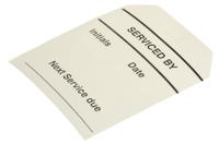 445-3694 RS PRO Pre-Printed Tie Label-Serviced By-. Quantity: 50