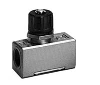 as4000-04 SMC AS Series Threaded Flow Regulator, R 1/2 Male Inlet Port x R 1/2 Male Outlet Port