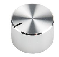 499-933 RS PRO 18mm Silver Potentiometer Knob for 6.4mm Shaft Splined
