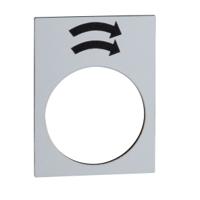 zb2by4920 Schneider Electric Legend for Use with XACA, XACB, XACM, None, Arrow