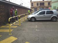 840-0631 RS PRO Black & Yellow Steel Protection Barrier