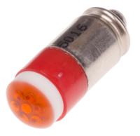 204-653 RS PRO Red LED Indicator Lamp, 12V dc, Midget Groove Base, 6mm Diameter, 40mcd