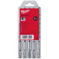 4932352834 Milwaukee 5-Piece SDS Drill Bit Set for Masonry, 8mm Max, 5.5mm Min