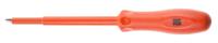 911-1121 ITL Insulated Tools Ltd Slotted Insulated Screwdriver, 8 x 1.2 mm Tip, 150 mm Blade, VDE/1000V, 253 mm Overall