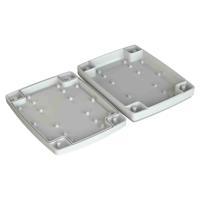 192-0720 RS PRO White ABS Enclosure, IP64, IK07, White Lid, 184.7 x 144.6 x 38.5mm