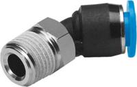 qsw-12-16 Festo Elbow Threaded Adaptor, R 1/2 Male to Push In 16 mm, Threaded-to-Tube Connection Style, 130605