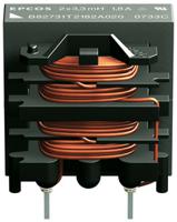 b82731t2551a020 EPCOS 39 mH -30 → +50% Ferrite Power Line Choke, Max SRF:10kHz, 550mA Idc, 2.2Ω Rdc 250 V ac, B82731T