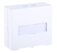 387-3924 RS PRO Angled Cat6 2 Way RJ45 Surface Mount Socket,With STP Shield Type