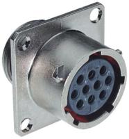 ut0w0106sh6 Souriau Sunbank by Eaton, UTO 6 Way Wall Mount MIL Spec Circular Connector Receptacle, Socket Contacts,Shell Size 10,