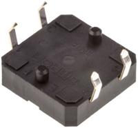 b3f-4000 Omron Ivory Plunger Tactile Switch, SPST 50 mA @ 24 V dc 0.8mm Through Hole