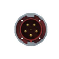 2cma167204r1000 Amphenol Industrial, 2CMA1 IP67, IP69 Red Panel Mount 3P+N+E Industrial Power Plug, Rated At 125A, 415 V