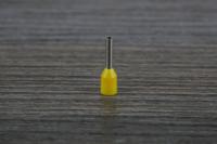 458-768 RS PRO Insulated Crimp Bootlace Ferrule, 8mm Pin Length, 1.4mm Pin Diameter, 1mm² Wire Size, Yellow