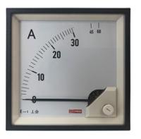 186-2468 RS PRO Analogue Panel Ammeter 60 (Input)A AC, 92mm x 92mm, 1 % Moving Iron