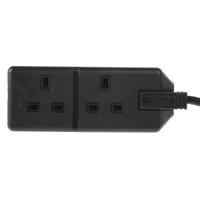 296-3644 RS PRO 4m 2 Socket Type G - British Extension Lead