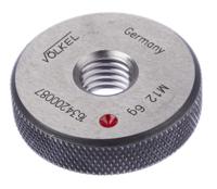 16342 Volkel M12 x 1.75 Ring Thread Gauge Ring Gauge, 1.75mm Pitch Diameter