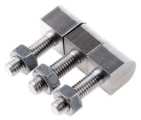 407-7256 Pinet Steel Block Hinge, Bolt-on Fixing, 36mm x 12mm