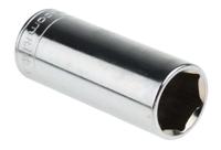 r14la Facom 1/4 in Drive 14mm Long Socket, 6 point, 50.5 mm Overall Length