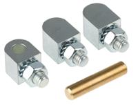 407-7278 Pinet Steel Block Hinge, Bolt-on Fixing, 49mm x 16mm