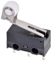d2f-fl2 Omron Roller Lever Micro Switch, PCB Terminal, 1 A @ 125 V ac, SPDT, IP40