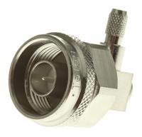 j01020a0036 Telegartner, Plug Cable Mount N Connector, 50Ω, Solder Termination, Right Angle Body