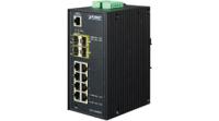 igs-12040mt Planet IGS Series DIN Rail, Wall Industrial Ethernet Switch, 8 RJ45 Ports, 100Mbit/s Transmission, 12 → 72V dc