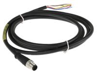 1200650964 Brad from Molex Female 8 way M12 x 1 to Male 8 way M12 x 1 Sensor Actuator Cable, 2 m