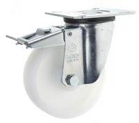 18765-fr LAG Braked Swivel Castor Wheel, 120kg Capacity, 100mm Wheel
