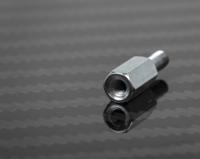 806-6588 RS PRO Standoff, M3 x M3 Thread, 10mm Body, Steel, Male/Female, 8mm Stud
