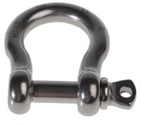 312-3566 RS PRO Bow Shackle, Stainless Steel, 0.3t
