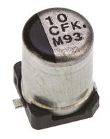 eeefk1c100ar Panasonic 10μF Aluminium Electrolytic Capacitor 16V dc, Surface Mount - EEEFK1C100AR