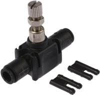 7770-06-00 Legris 7770 Series Tube Flow Regulator, 6mm Tube Inlet Port x 6mm Tube Outlet Port
