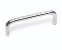 284-5536 RS PRO Polished Silver Steel Cabinet Handle 41 mm Height, 10mm Width, 235mm Length