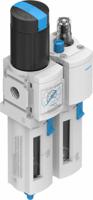 msb4-14-frc5j1m1 Festo G 1/4 FRL, Manual Drain, 40μm Filtration Size - With Pressure Gauge