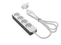 226-9489 RS PRO 1.5m 4 Socket Type E - French Trailing Socket, 250 V, IP20