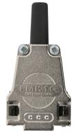 172704-0096 FCT from Molex FMK Series Die Cast Zinc D Sub Backshell, 9 Way, Strain Relief