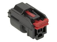 34967-2001 Molex, Mini50 Automotive Connector Socket Black 2 Way, Crimp Termination