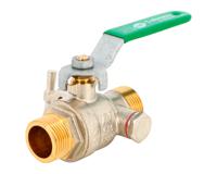 544004 Sferaco Nickel Plated Brass Ball Valve, Ball Valve, Threaded, BSP 1/2in, 40bar Operating Pressure