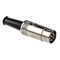 692-5491 RS PRO 8 Pole Din Plug, DIN 45326, 4A, 60 V ac, Male, Cable Mount