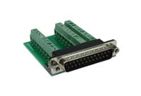 ex-49025 Exsys D-Sub 25-Pin Male Male to Terminal Block Adapter