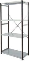 519-396 RS PRO Steel Grey Modular Shelving Open Starter Bay, 2100mm, 1000mm